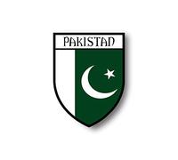 Akachafactory Autocollant Sticker Voiture Moto Blason Ville Drapeau Pakistan Pakistanais