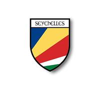 Akachafactory Autocollant Sticker Voiture Moto Blason Ville Drapeau Seychelles