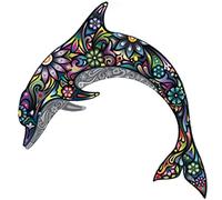 Akachafactory Autocollant Sticker Voiture Moto Deco Dauphin Fleur Couleur Animal frigo