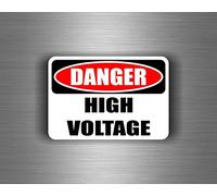 Akachafactory Autocollant Sticker Voiture Moto JDM Tuning Danger High Voltage