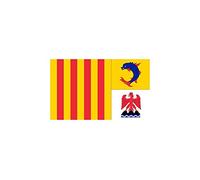 Akachafactory Autocollant Sticker Voiture Moto Vinyl Drapeau Provence Alpes cotes d'azur