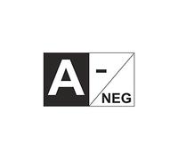 Akachafactory Autocollant Sticker Voiture Moto Vinyl Groupe sanguin A+ A negatif