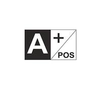 Akachafactory Autocollant Sticker Voiture Moto Vinyl Groupe sanguin A+ A Positif