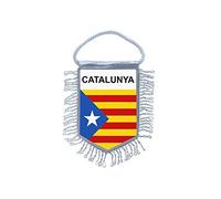 Akachafactory Fanion Mini Drapeau Pays Voiture Catalogne Catalan independant estelada blava