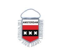 Akachafactory Fanion Mini Drapeau Pays Voiture Decoration Amsterdam paya Bas