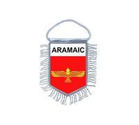 Akachafactory Fanion Mini Drapeau Pays Voiture Decoration arameens syriaque