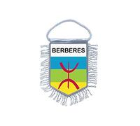 Akachafactory Fanion Mini Drapeau Pays Voiture Decoration berberes amazigh kabylie Kabyle