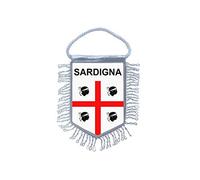 Akachafactory Fanion Mini Drapeau Pays Voiture Decoration sardaigne sarde Sardinia