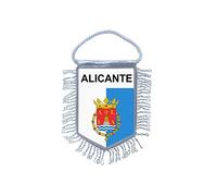 Akachafactory Fanion Mini Drapeau Pays Voiture Decoration Souvenir Blason Espagne Alicante
