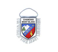 Akachafactory Fanion Mini Drapeau Pays Voiture Decoration Souvenir Blason France Chamonix
