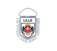 Akachafactory Fanion Mini Drapeau Pays Voiture Decoration Souvenir Blason France Lille lilois