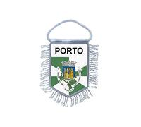 Akachafactory Fanion Mini Drapeau Pays Voiture Decoration Souvenir Blason Porto Portugal