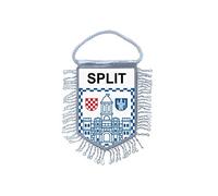 Akachafactory Fanion Mini Drapeau Pays Voiture Decoration Souvenir Blason Split Croatie