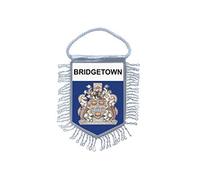 Akachafactory Fanion Mini Drapeau Pays Voiture Souvenir Blason Bridgetown la Barbade