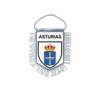Akachafactory Fanion Mini Drapeau Pays Voiture Souvenir Blason Espagne asturies Asturias