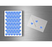 Akachafactory lot 72x Autocollant Stickers Scrapbooking Scrapbook DIY Carte Coeur - Bleu