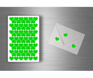 Akachafactory lot 72x Autocollant Stickers Scrapbooking Scrapbook DIY Carte Coeur - Vert