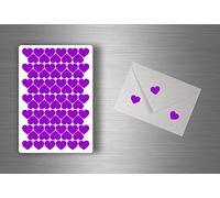Akachafactory lot 72x Autocollant Stickers Scrapbooking Scrapbook DIY Carte Coeur - Violet