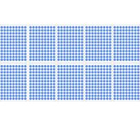 Akachafactory Lot gommettes Autocollantes 1180 Rondes Bleu 1cm Carte Scrapbooking