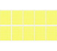 Akachafactory Lot gommettes Autocollantes 1180 Rondes Jaune 1cm Carte Scrapbooking