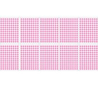 Akachafactory Lot gommettes Autocollantes 1180 Rondes Rose 1cm Carte Scrapbooking