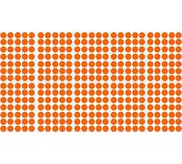 Akachafactory Lot gommettes Autocollantes 350 Rondes Orange 2cm Carte Scrapbooking