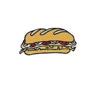 Akachafactory Patch ecusson Brode Applique Backpack Blouson Doudoune Couture Kawaii Sandwich