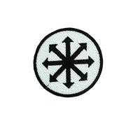 Akachafactory Patch ecusson Brode Applique thermocollant Chaos Symbole Etoile chaosphere
