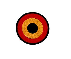 Akachafactory Patch ecusson Brode Aviation Drapeau Armee Airforce Belgique cocarde Belge