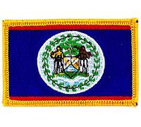 Akachafactory Patch écusson brodé Drapeau Belize Flag thermocollant Blason Backpack