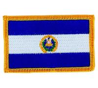 Akachafactory Patch écusson brodé Drapeau el Salvador thermocollant Insigne Backpack