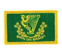 Akachafactory Patch écusson brodé Drapeau Erin go Bragh Irlande Flag thermocollant Blason