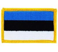 Akachafactory Patch écusson brodé Drapeau Estonie estonien Flag thermocollant Blason Insigne