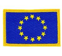 Akachafactory Patch écusson brodé Drapeau Europe Union européenne UE CEE thermocollant Insigne