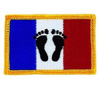 Akachafactory Patch écusson brodé Drapeau France Pieds Noirs thermocollant Insigne Blason