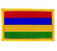 Akachafactory Patch écusson brodé Drapeau ile Maurice mauricien Flag thermocollant Backpack