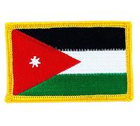Akachafactory Patch écusson brodé Drapeau Jordanie jordanien thermocollant Insigne Blason