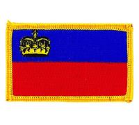 Akachafactory Patch écusson brodé Drapeau Lichtenstein thermocollant Insigne Blason Backpack