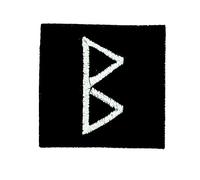Akachafactory Patch ecusson Brode thermocollant Viking Odin Sorcellerie Rune Alphabet hirch