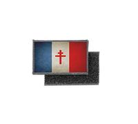 Patch ecusson imprime badge vintage drapeau france libre de gaulle