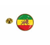 Akachafactory pins pin Badge pin's Drapeau ethiopie Lion Rasta Rond cocarde