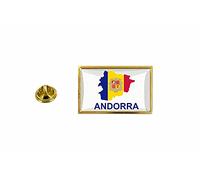 akachafactory pins pin Badge pin's Drapeau Pays Carte and Andorre Andorra