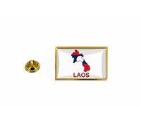 akachafactory pins pin Badge pin's Drapeau Pays Carte Lao Laos