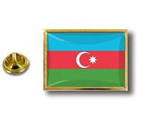 Akachafactory pins pin Badge pin's Metal avec Pince Papillon Drapeau azerbaidjan Azeri