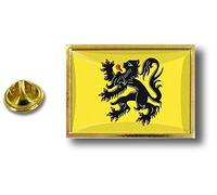 Akachafactory pins pin Badge pin's Metal avec Pince Papillon Drapeau Flandres flamand