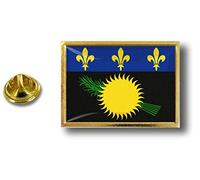 Akachafactory pins pin Badge pin's Metal avec Pince Papillon Drapeau Guadeloupe gwada