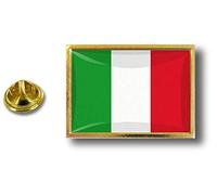 Akachafactory pins pin Badge pin's Metal avec Pince Papillon Drapeau Italie Italien
