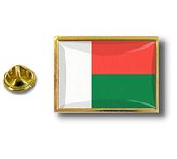 Akachafactory pins pin Badge pin's Metal avec Pince Papillon Drapeau Madagascar malgache