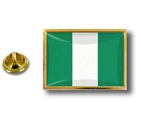 Akachafactory pins pin Badge pin's Metal avec Pince Papillon Drapeau Nigeria Nigerian