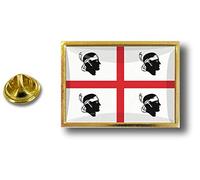 Akachafactory pins pin Badge pin's Metal avec Pince Papillon Drapeau sardaigne sarde